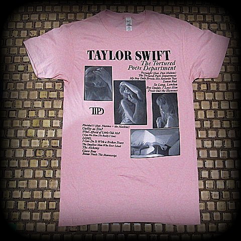 Taylor Swift - The Tortured  Poets Department-Shirt in Pink